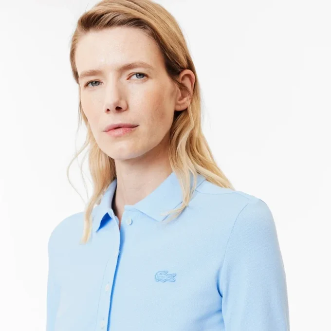 Damen-Poloshirt L.12.12 Slim Fit Stretch Mini Piqua