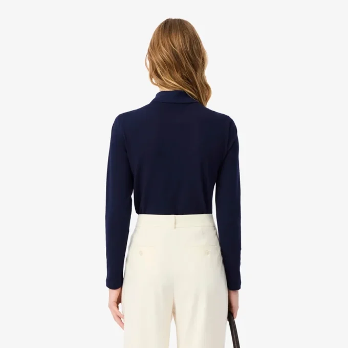 Damen-Poloshirt L.12.12 Slim Fit Stretch Mini Piqua