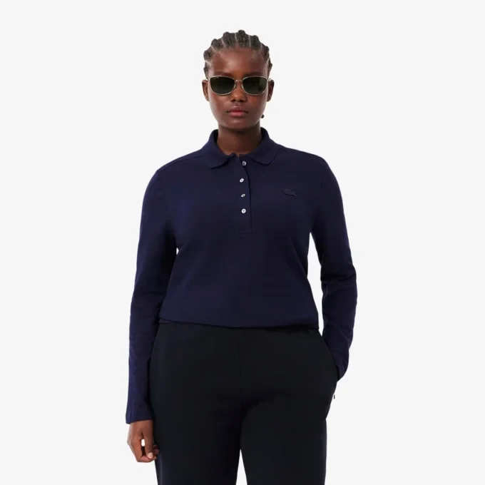 Damen-Poloshirt L.12.12 Slim Fit Stretch Mini Piqua
