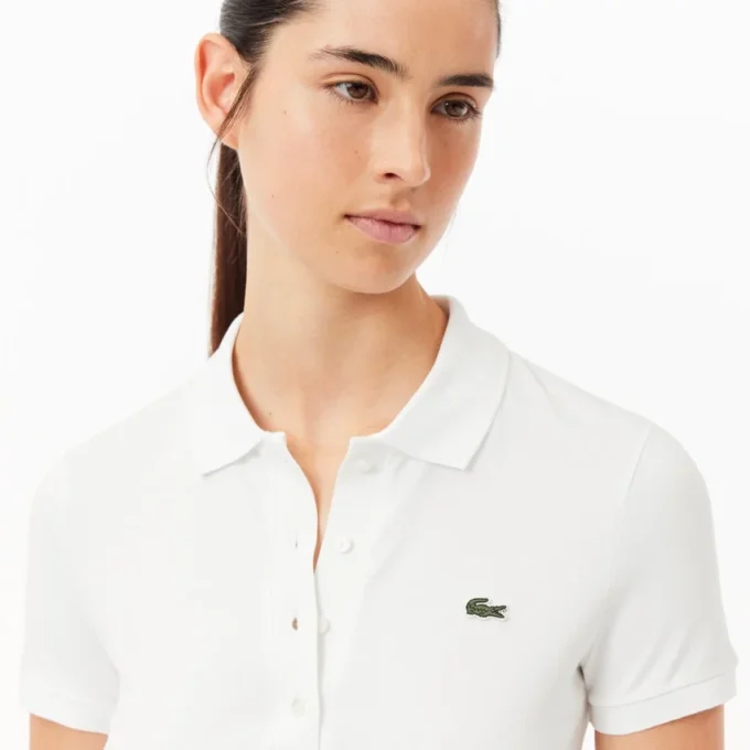 Damen-Poloshirt L.12.D aus Stretch-Baumwolle in Slim Fit