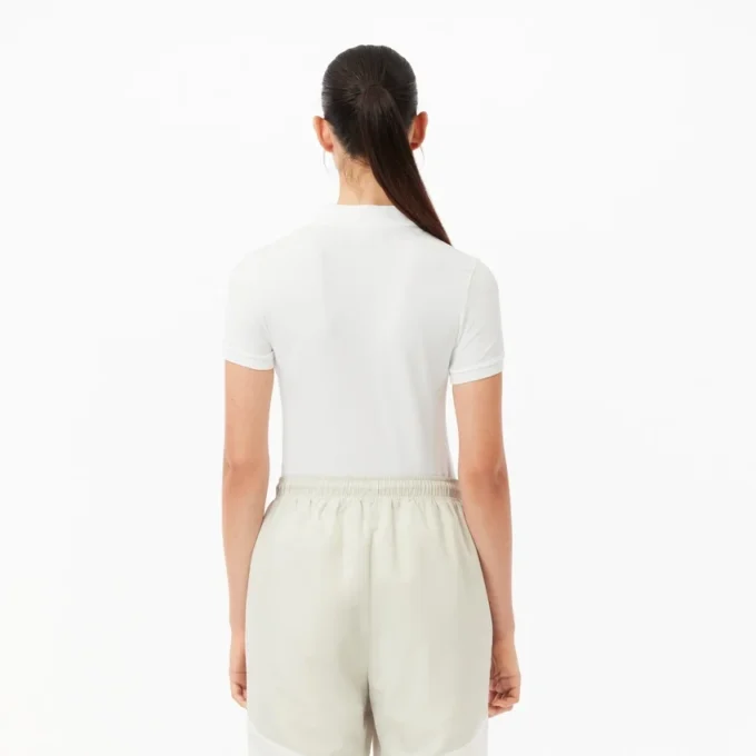 Damen-Poloshirt L.12.D aus Stretch-Baumwolle in Slim Fit