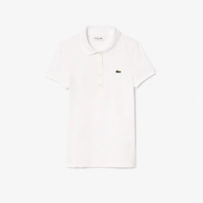 Damen-Poloshirt L.12.D aus Stretch-Baumwolle in Slim Fit