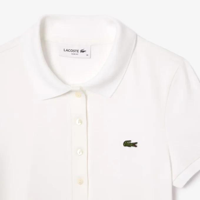 Damen-Poloshirt L.12.D aus Stretch-Baumwolle in Slim Fit