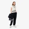 Damen-Poloshirt L.12.D Slim Fit aus gerippter Baumwolle