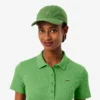 Damen-Poloshirt L.12.D Slim Fit aus gerippter Baumwolle