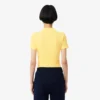 Damen-Poloshirt L.12.D Slim Fit aus gerippter Baumwolle