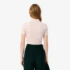 Damen-Poloshirt L.12.D Slim Fit aus gerippter Baumwolle