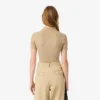 Damen-Poloshirt L.12.D Slim Fit aus gerippter Baumwolle
