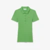 Damen-Poloshirt L.12.D Slim Fit aus gerippter Baumwolle