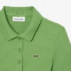 Damen-Poloshirt L.12.D Slim Fit aus gerippter Baumwolle