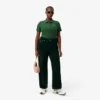 Damen-Poloshirt L.12.D Slim Fit aus gerippter Baumwolle