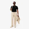 Damen-Poloshirt L.12.D Slim Fit aus gerippter Baumwolle