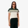 Damen-Poloshirt „Made in France“ in Slim Fit mit Streifen