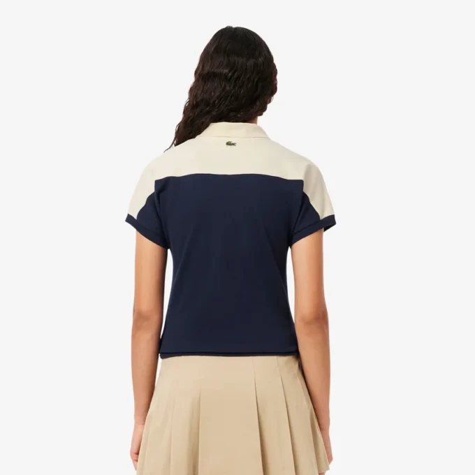 Damen-Poloshirt „Made in France“ in Slim Fit mit Streifen