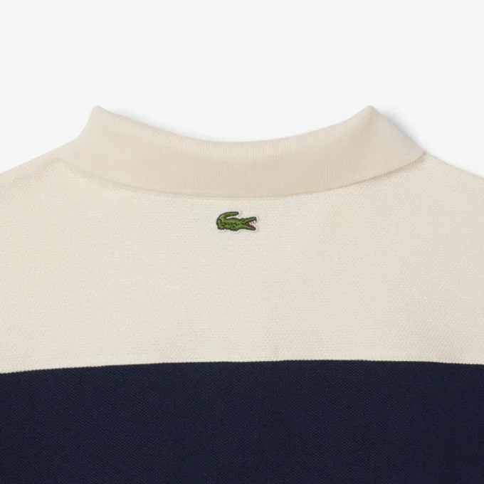 Damen-Poloshirt „Made in France“ in Slim Fit mit Streifen