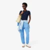 Damen-Poloshirt mit schmaler Passform und Zierdetails L.12.D
