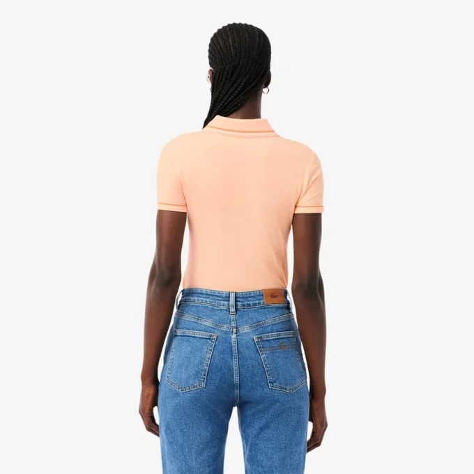 Damen-Poloshirt mit schmaler Passform und Zierdetails L.12.D