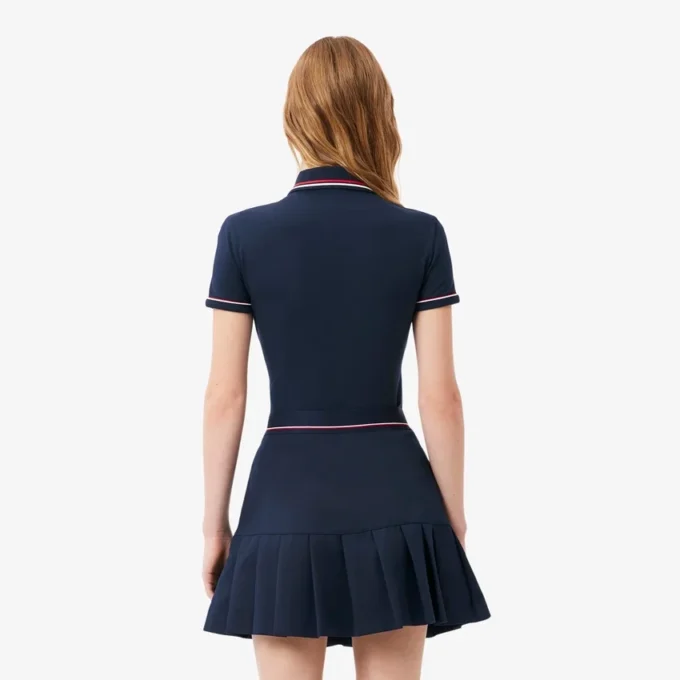 Damen-Poloshirt mit schmaler Passform und Zierdetails L.12.D