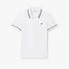 Damen-Poloshirt mit schmaler Passform und Zierdetails L.12.D