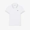Damen-Poloshirt mit schmaler Passform und Zierdetails L.12.D