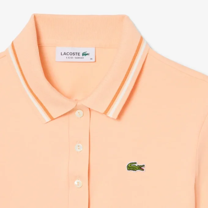 Damen-Poloshirt mit schmaler Passform und Zierdetails L.12.D