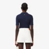 Damen-Poloshirt „Slim Fit Pointelle“ mit L.12.D-Logo