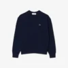 Damen-Pullover aus Baumwolle mit Rundhalsausschnitt und lockerer Passform