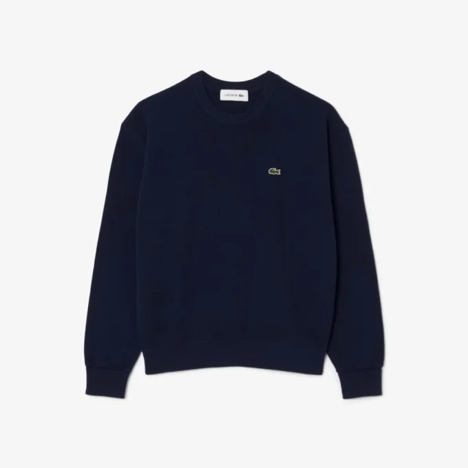 Damen-Pullover aus Baumwolle mit Rundhalsausschnitt und lockerer Passform