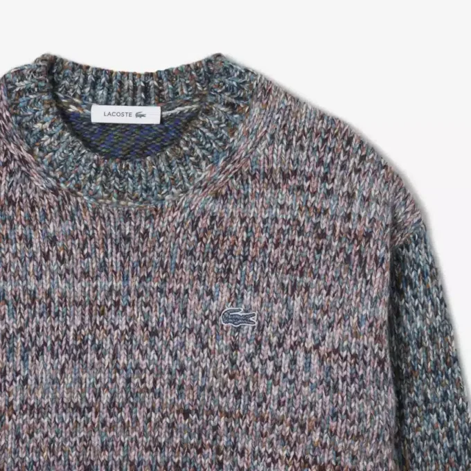 Damen-Pullover aus Woll-Blend mit Rollkragen und Zopfmuster