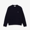 Damen-Pullover aus Wolle mit Moosmuster in lockerer Passform
