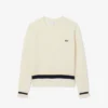 Damen-Pullover aus Wolle mit Zopfmuster