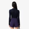 Damen-Pullover aus Wolljersey mit Poloshirt-Kragen