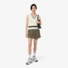 Damen-Shorts aus Satin-Jersey mit Pointelle-Streifen