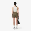 Damen-Shorts aus Satin-Jersey mit Pointelle-Streifen
