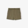 Damen-Shorts aus Satin-Jersey mit Pointelle-Streifen