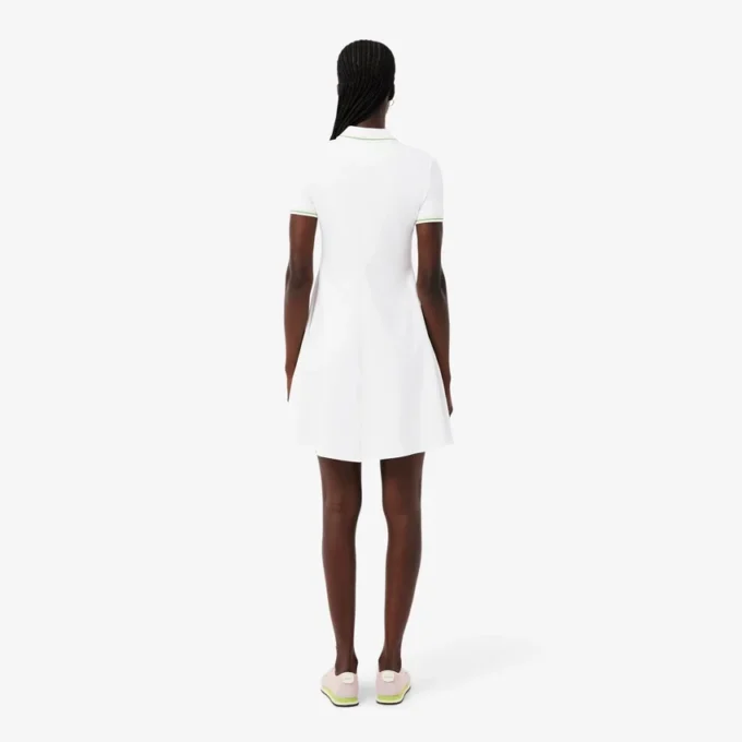 Damen-Skaterkleid mit Stretch-Poloshirt-Kragen