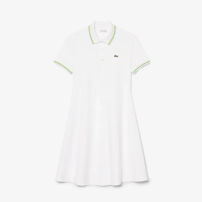 Damen-Skaterkleid mit Stretch-Poloshirt-Kragen
