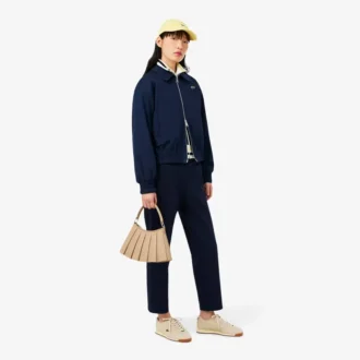 Damen-Stretchjacke mit doppeltem Kragen