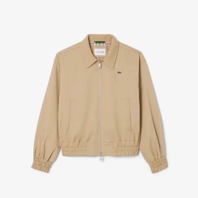 Damen-Stretchjacke mit doppeltem Kragen