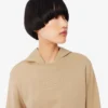 Damen-Sweatshirt aus Baumwolle mit geprägtem Logo