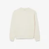 Damen-Sweatshirt aus Baumwolle mit geprägtem Logo