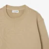 Damen-Sweatshirt aus Baumwolle mit geprägtem Logo