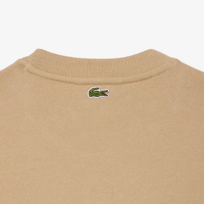 Damen-Sweatshirt aus Baumwolle mit geprägtem Logo