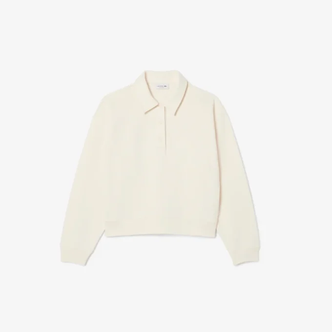 Damen-Sweatshirt mit Poloshirt-Kragen