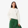 Damen-Sweatshirt mit Rundhalsausschnitt aus Piqué
