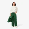 Damen-Sweatshirt mit Rundhalsausschnitt aus Piqué
