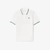 Damen-Tennis-Poloshirt mit UV-Schutz und gestreiftem Kragen