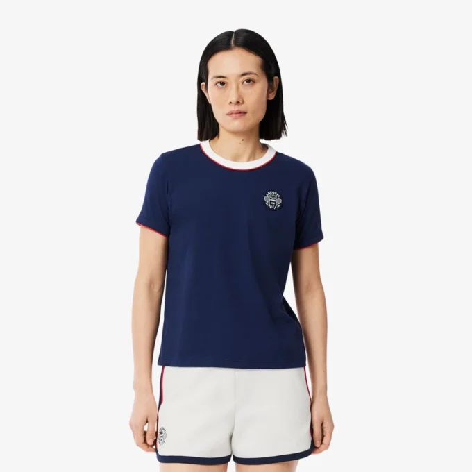 Damen-Tennis-Shorts aus Stretch-Piqué im Heritage-Stil