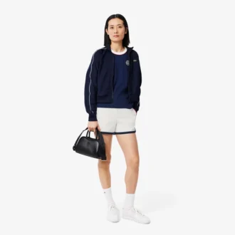 Damen-Tennis-Shorts aus Stretch-Piqué im Heritage-Stil