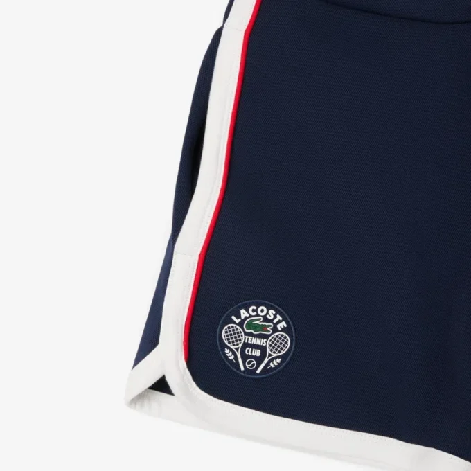 Damen-Tennis-Shorts aus Stretch-Piqué im Heritage-Stil